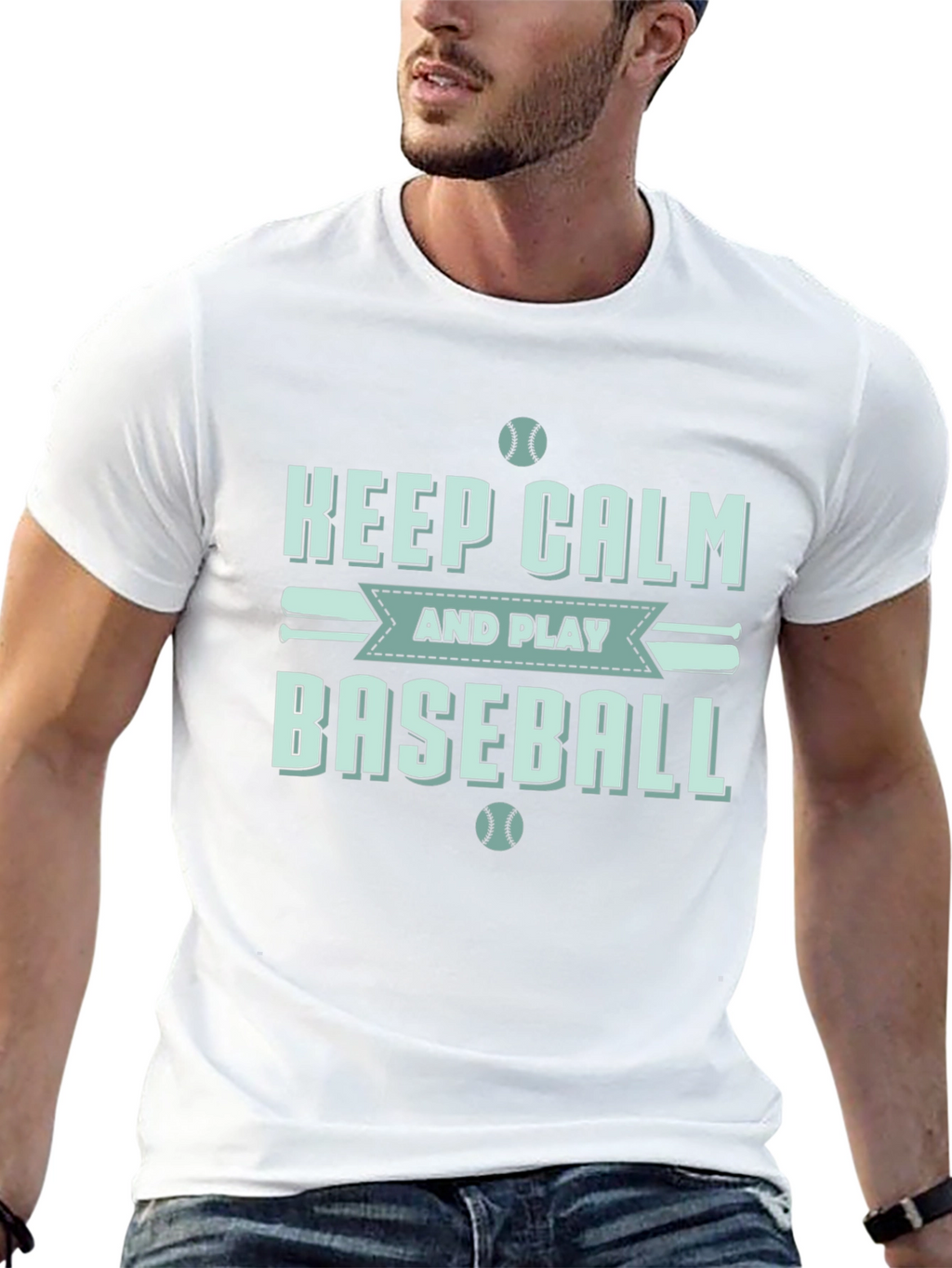Keep Calm Baseball T-Shirt
