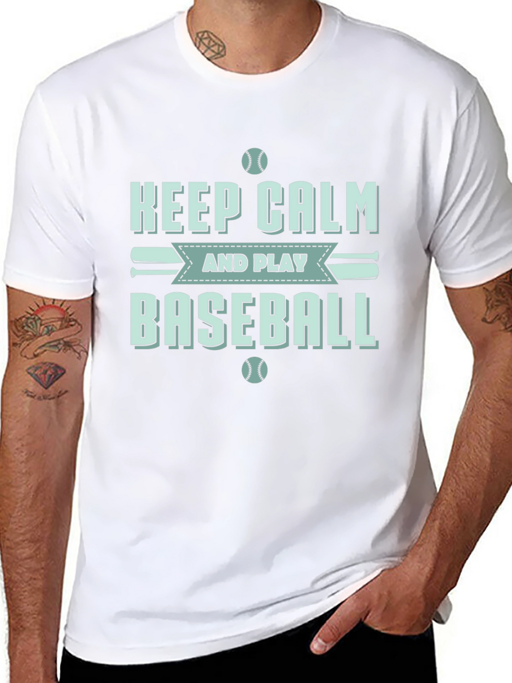 Keep Calm Baseball T-Shirt