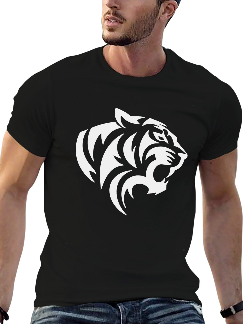 Black Tiger Graphic Tee - Fierce Style