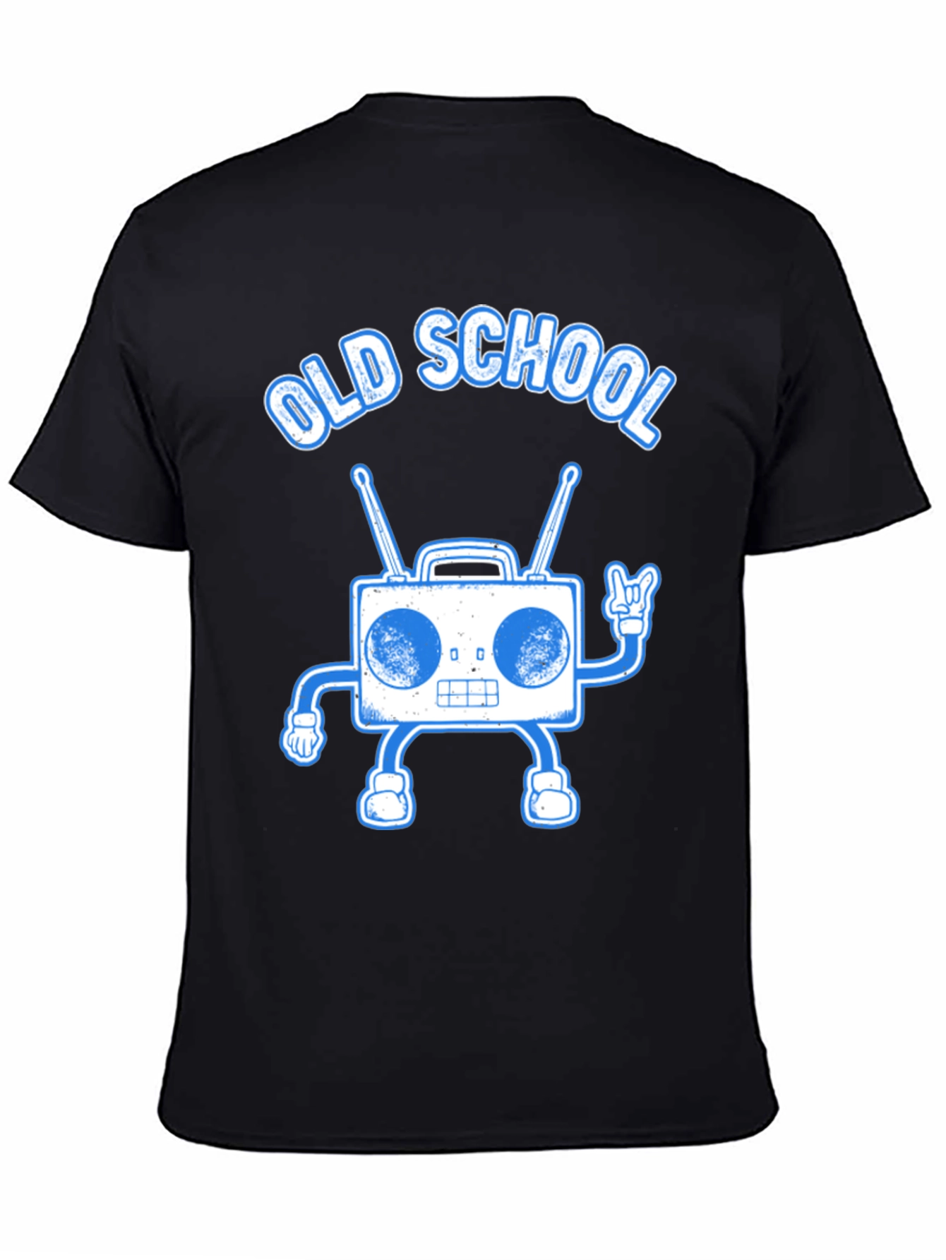 Old School Boombox Graphic Tee - Retro Music Lover