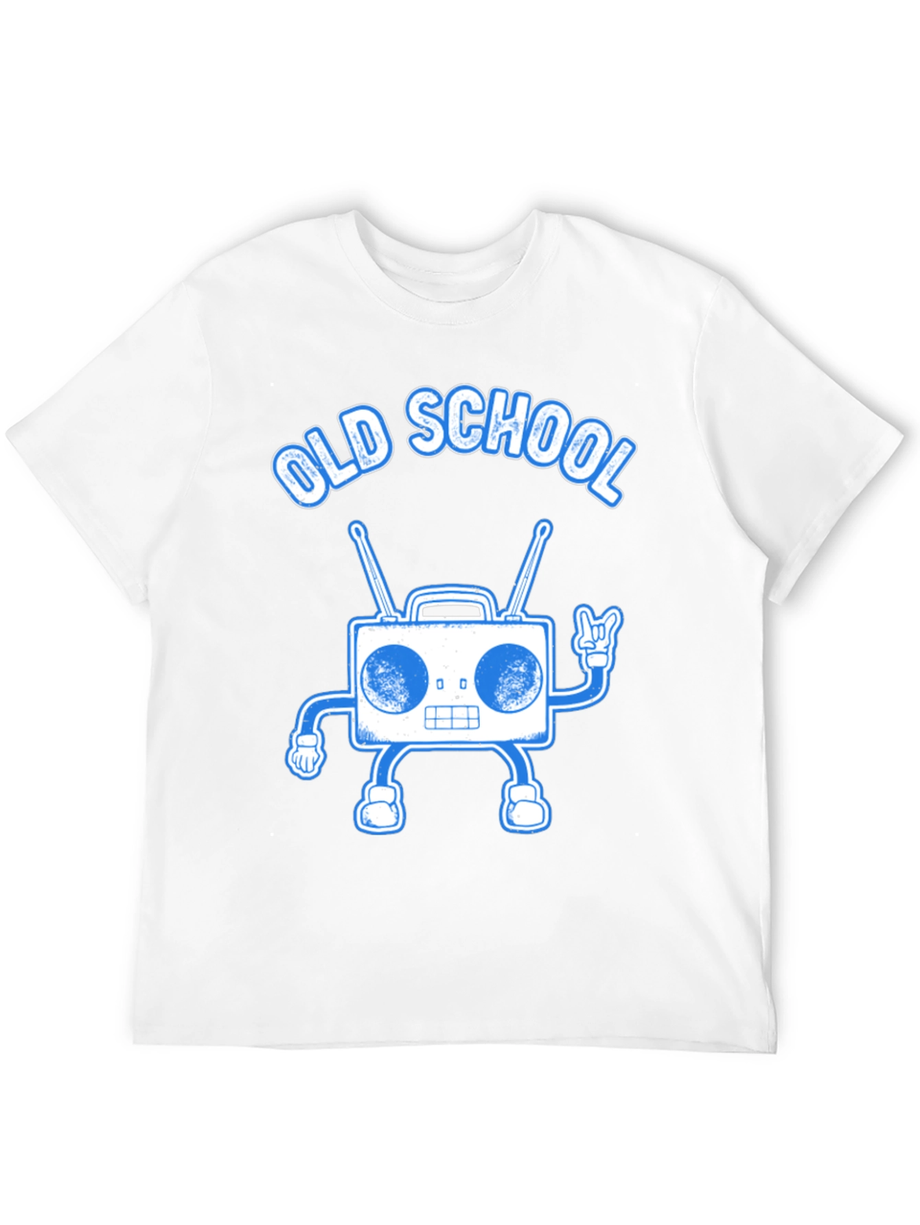 Old School Boombox Graphic Tee - Retro Music Lover