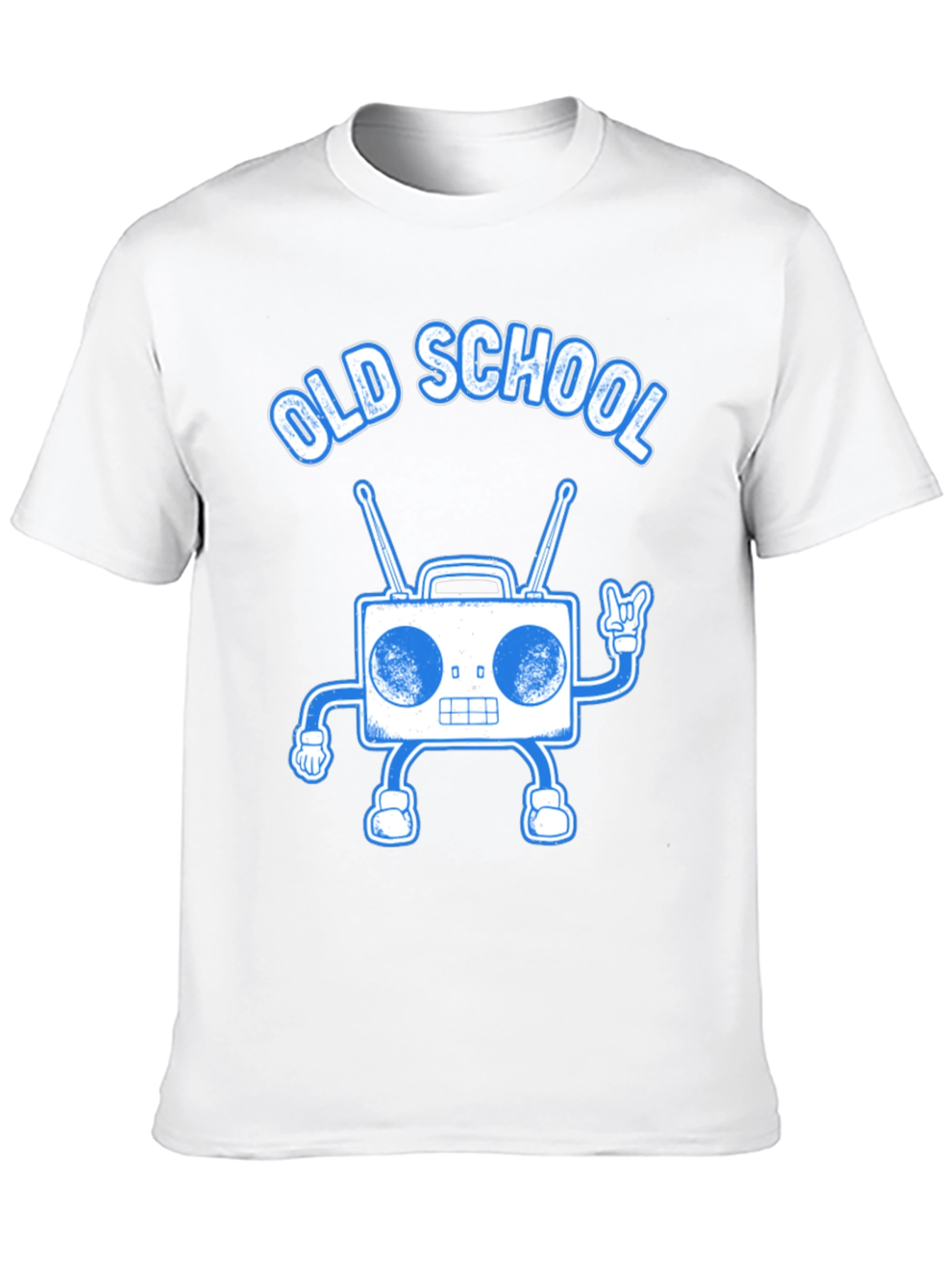 Old School Boombox Graphic Tee - Retro Music Lover