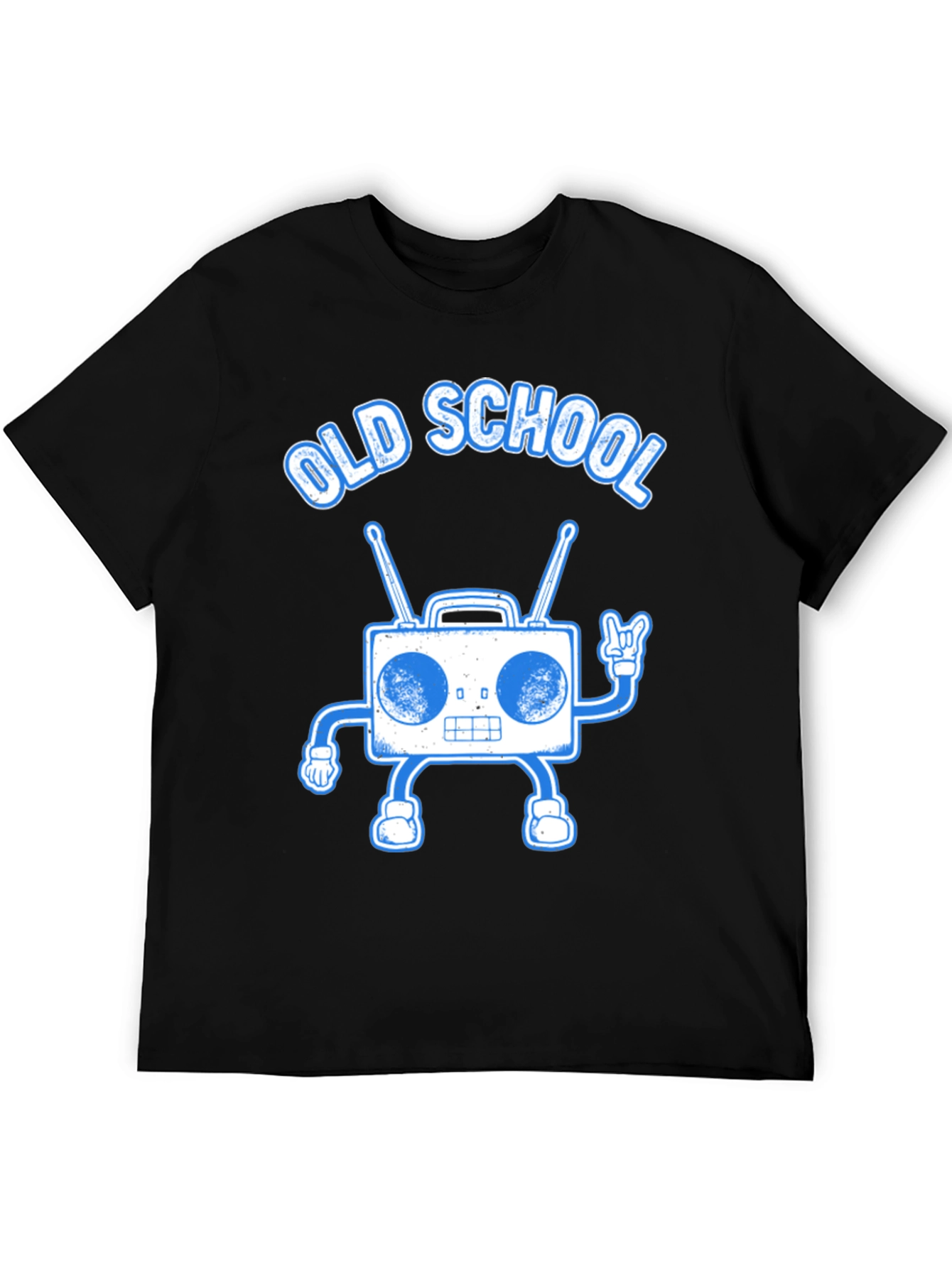 Old School Boombox Graphic Tee - Retro Music Lover