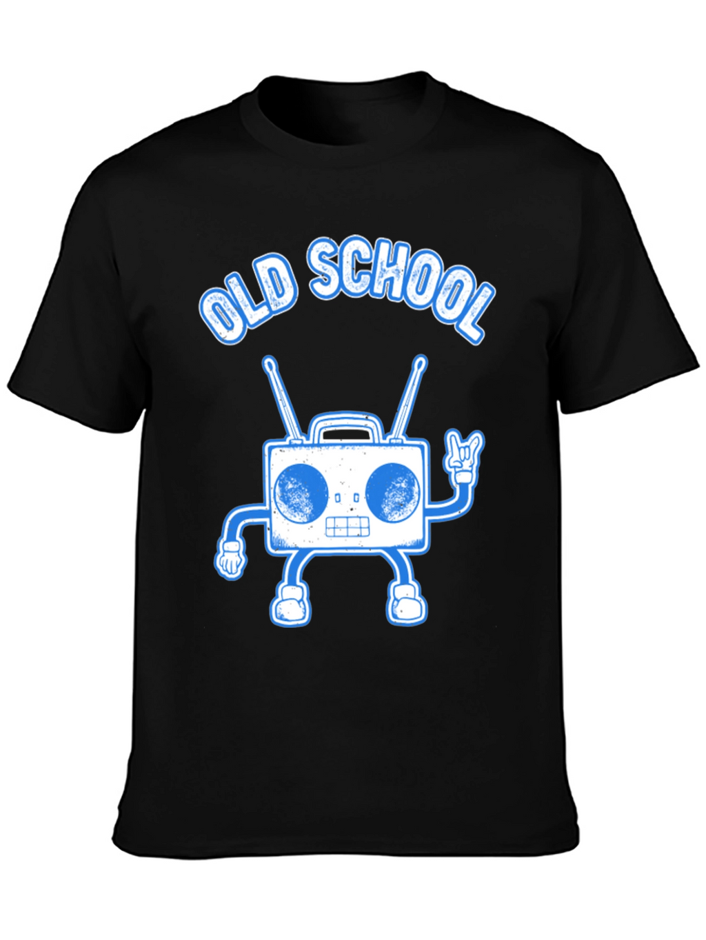 Old School Boombox Graphic Tee - Retro Music Lover