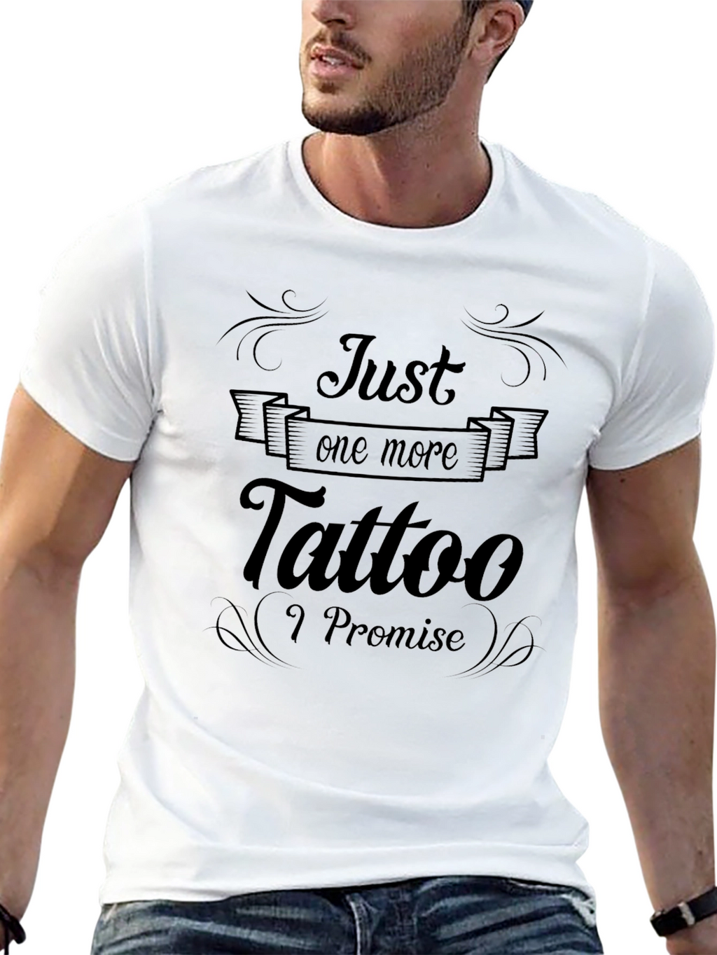 Just One More Tattoo Black T-Shirt