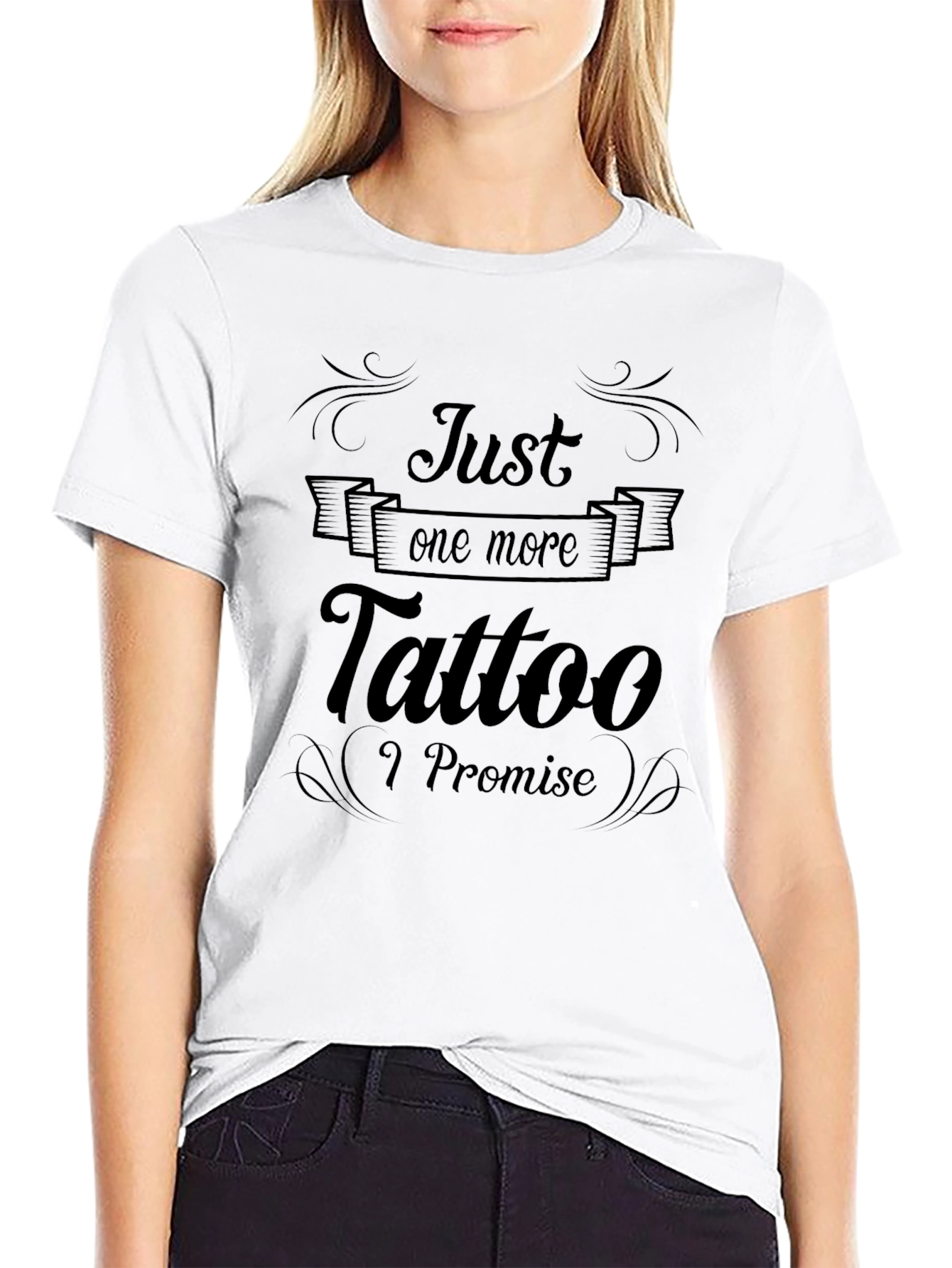 Just One More Tattoo Black T-Shirt
