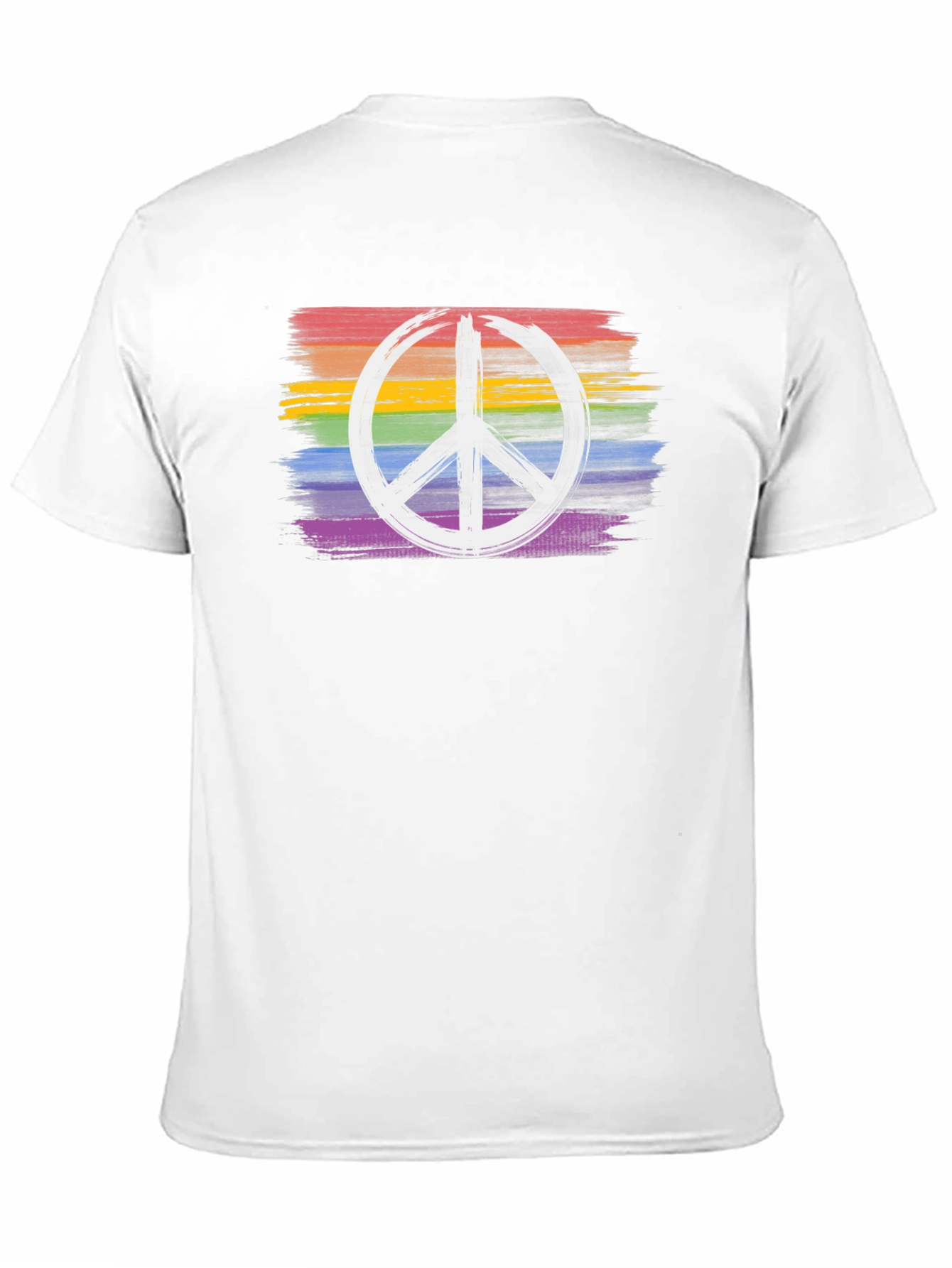 Rainbow Peace Sign Graphic Tee