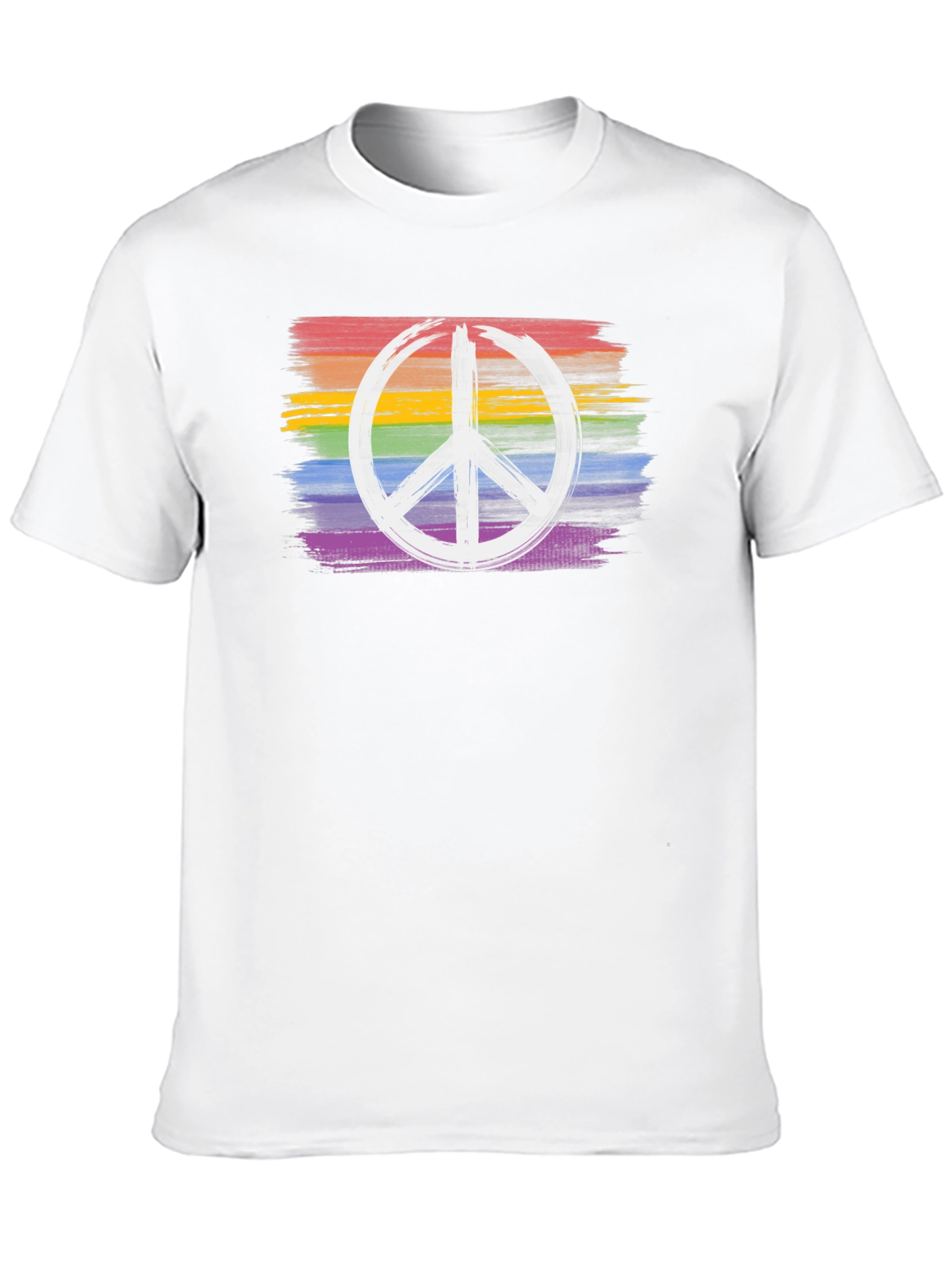 Rainbow Peace Sign Graphic Tee