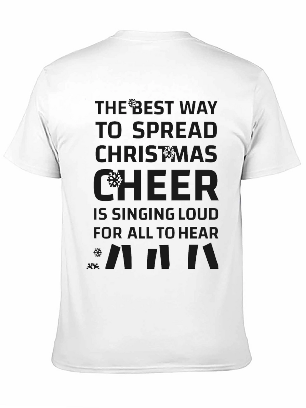 Christmas Cheer T-Shirt - Singing Loud Elf Quote Tee