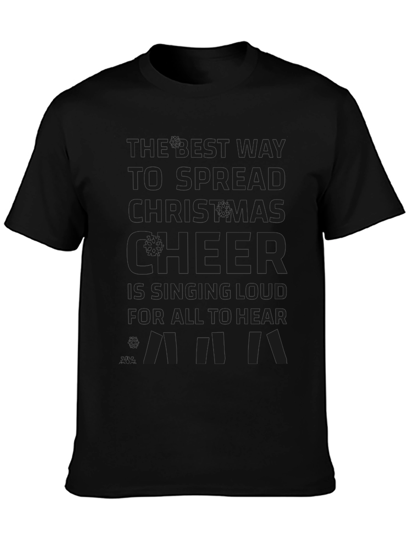 Christmas Cheer T-Shirt - Singing Loud Elf Quote Tee