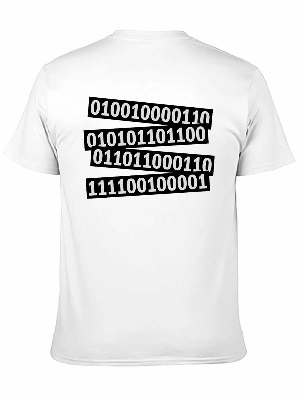Binary Code Graphic Tee - Black