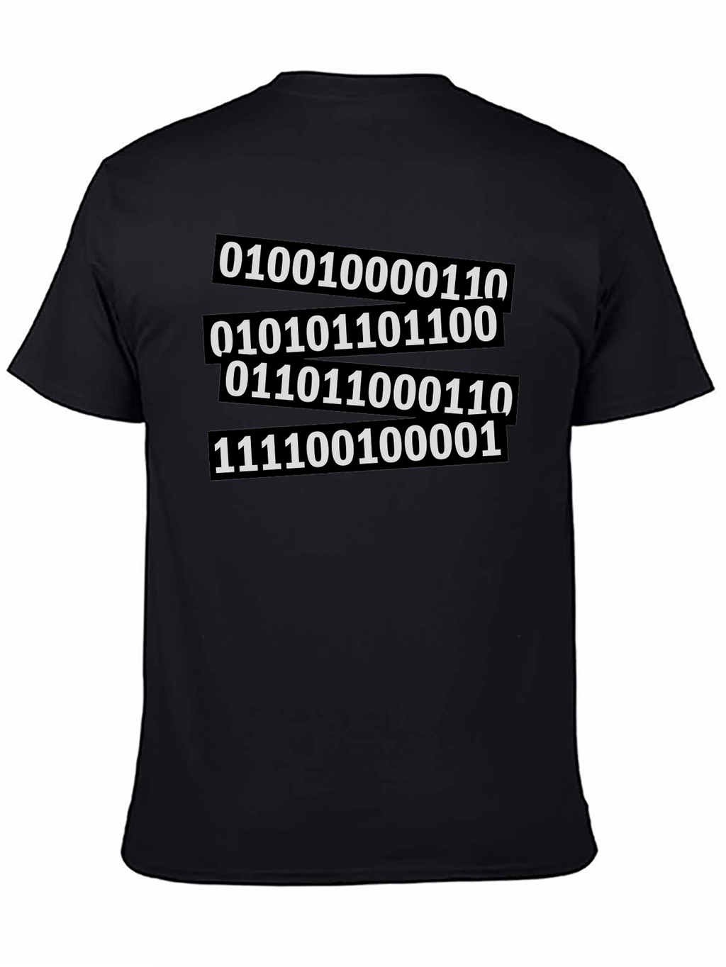 Binary Code Graphic Tee - Black