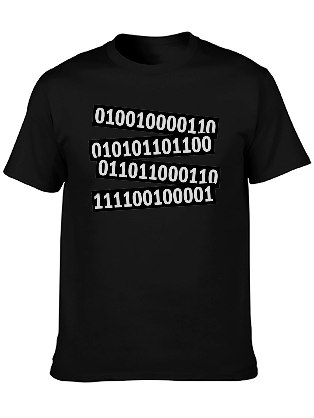 Binary Code Graphic Tee - Black