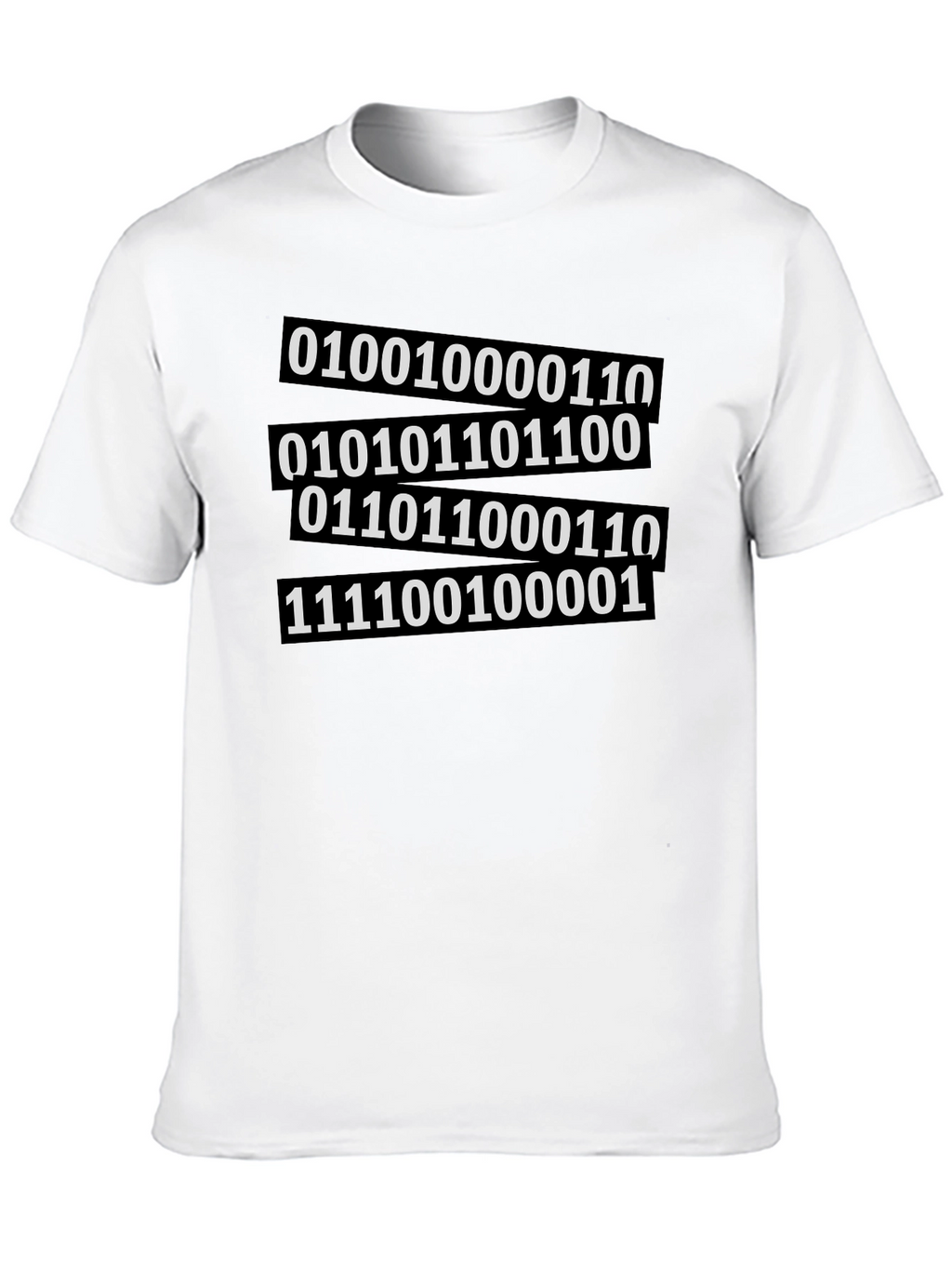 Binary Code Graphic Tee - Black