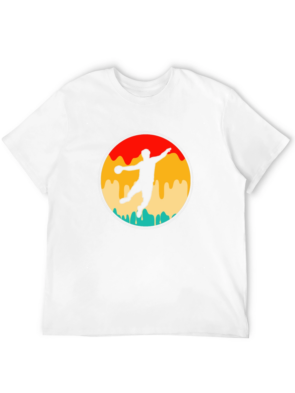 Retro Handball Player T-Shirt