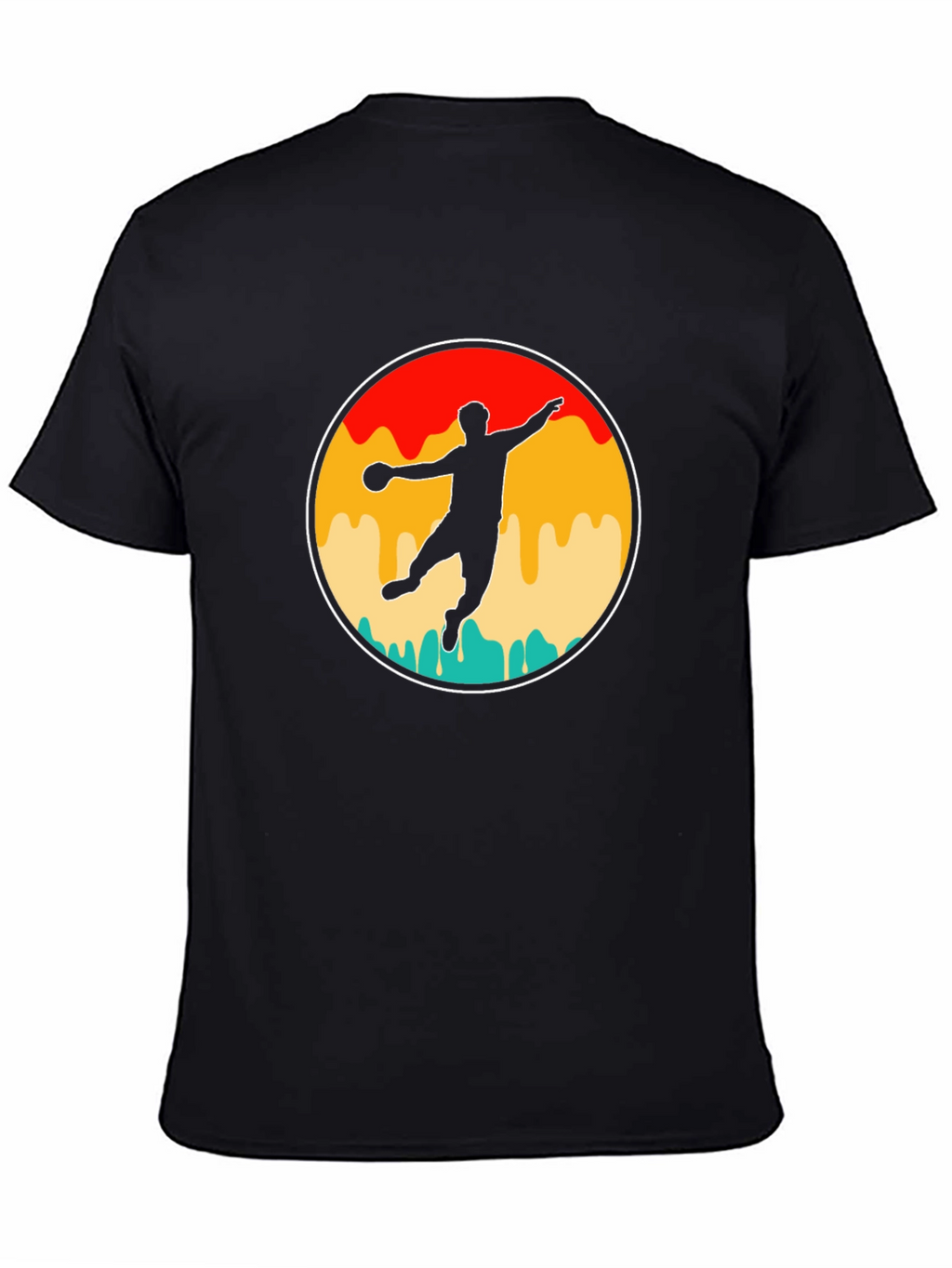 Retro Handball Player T-Shirt