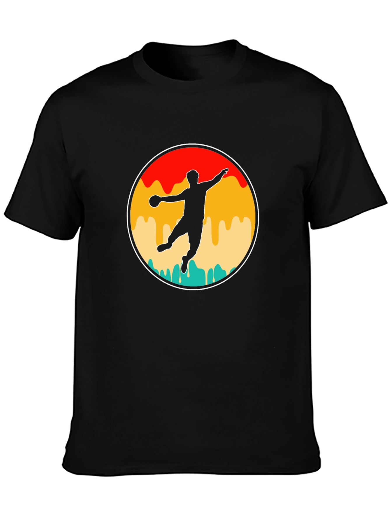 Retro Handball Player T-Shirt