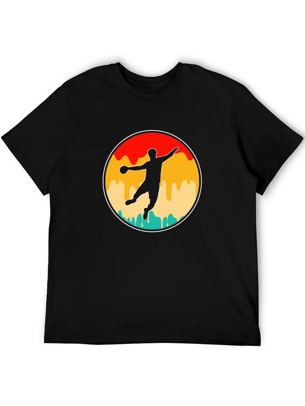 Retro Handball Player T-Shirt