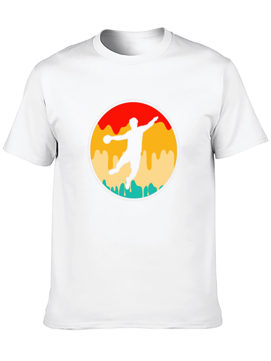 Retro Handball Player T-Shirt