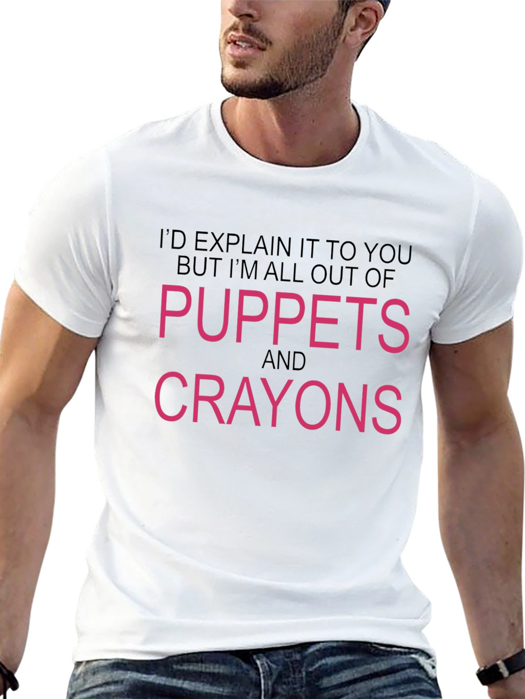 Puppets and Crayons Graphic T-Shirt