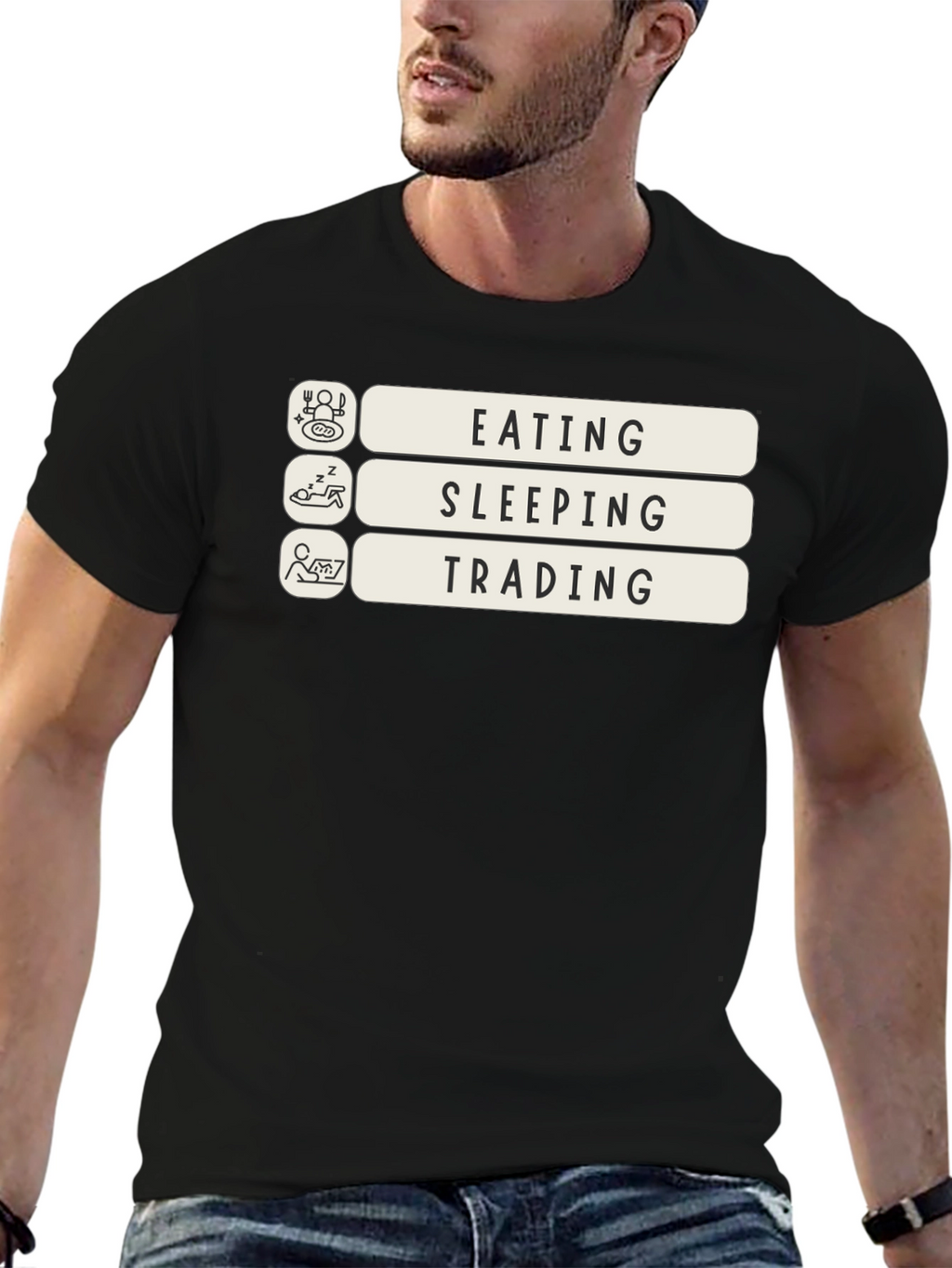 Eating Sleeping Trading T-Shirt
