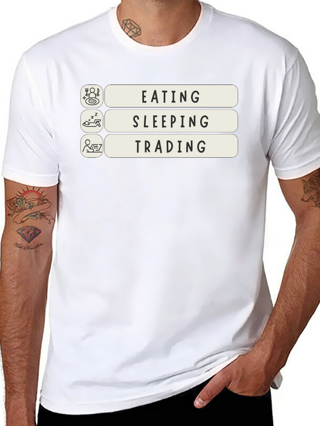 Eating Sleeping Trading T-Shirt