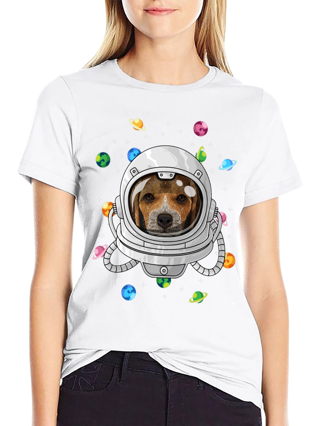 Beagle Astronaut T-Shirt – Space Dog Graphic Tee