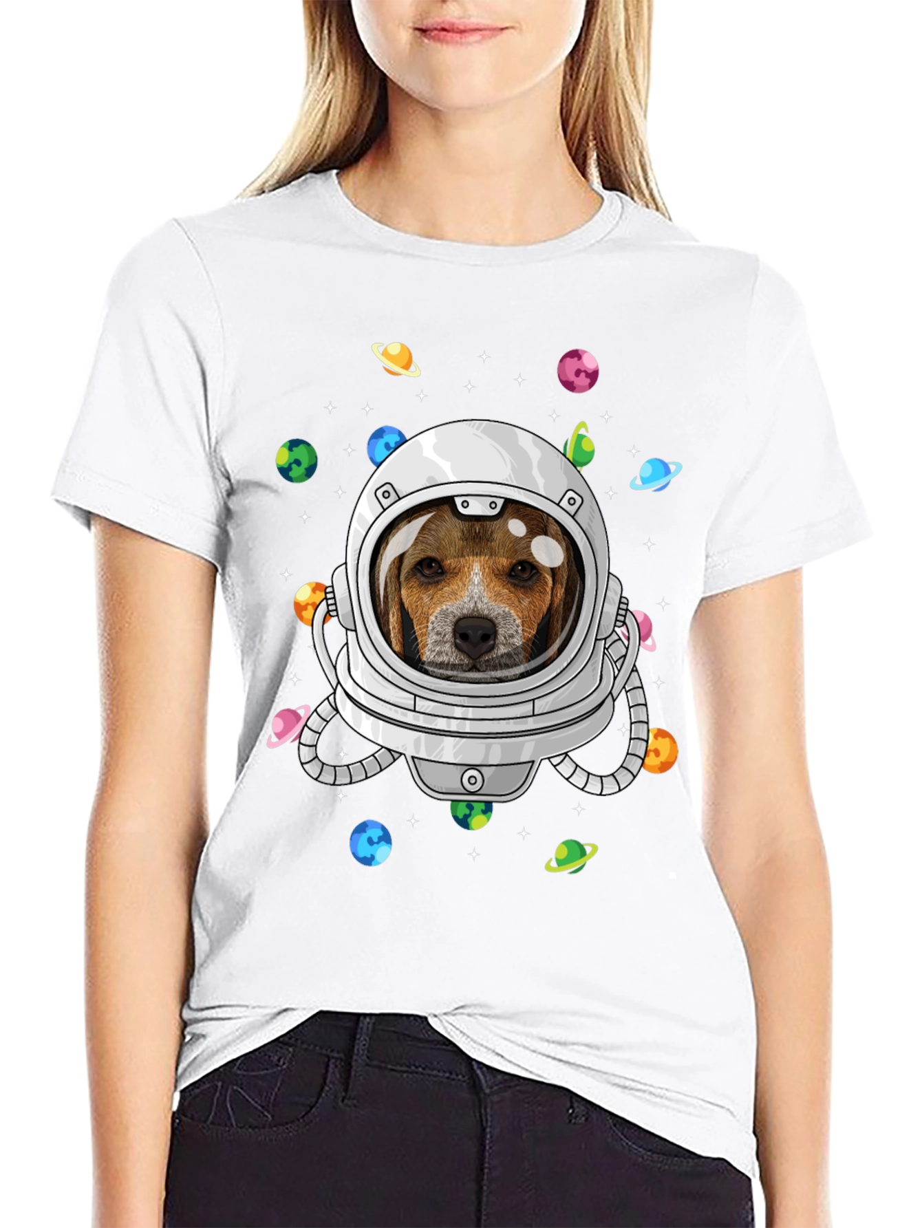 Beagle Astronaut T-Shirt – Space Dog Graphic Tee