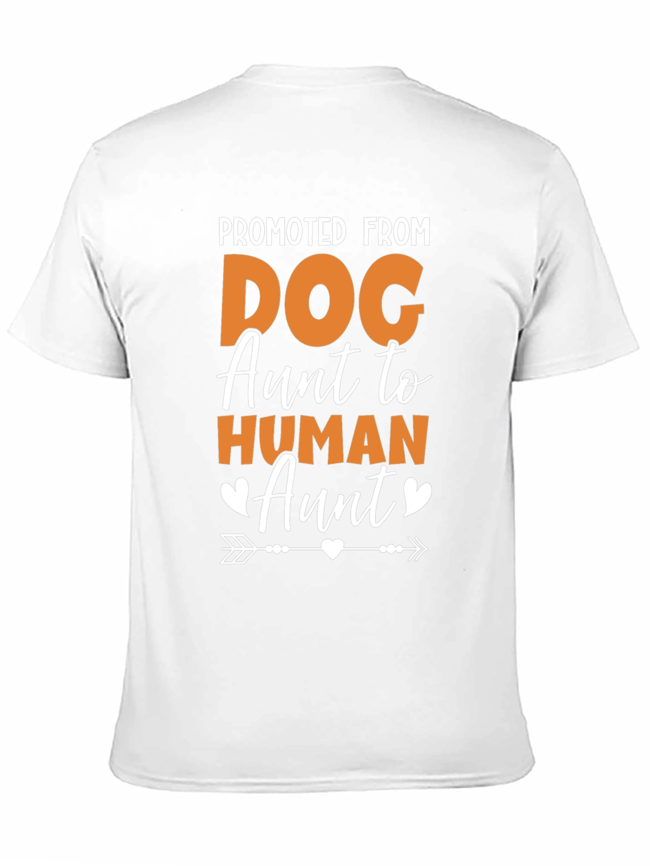 Promoted from Dog Aunt to Human Aunt T-Shirt – Funny Family Tee