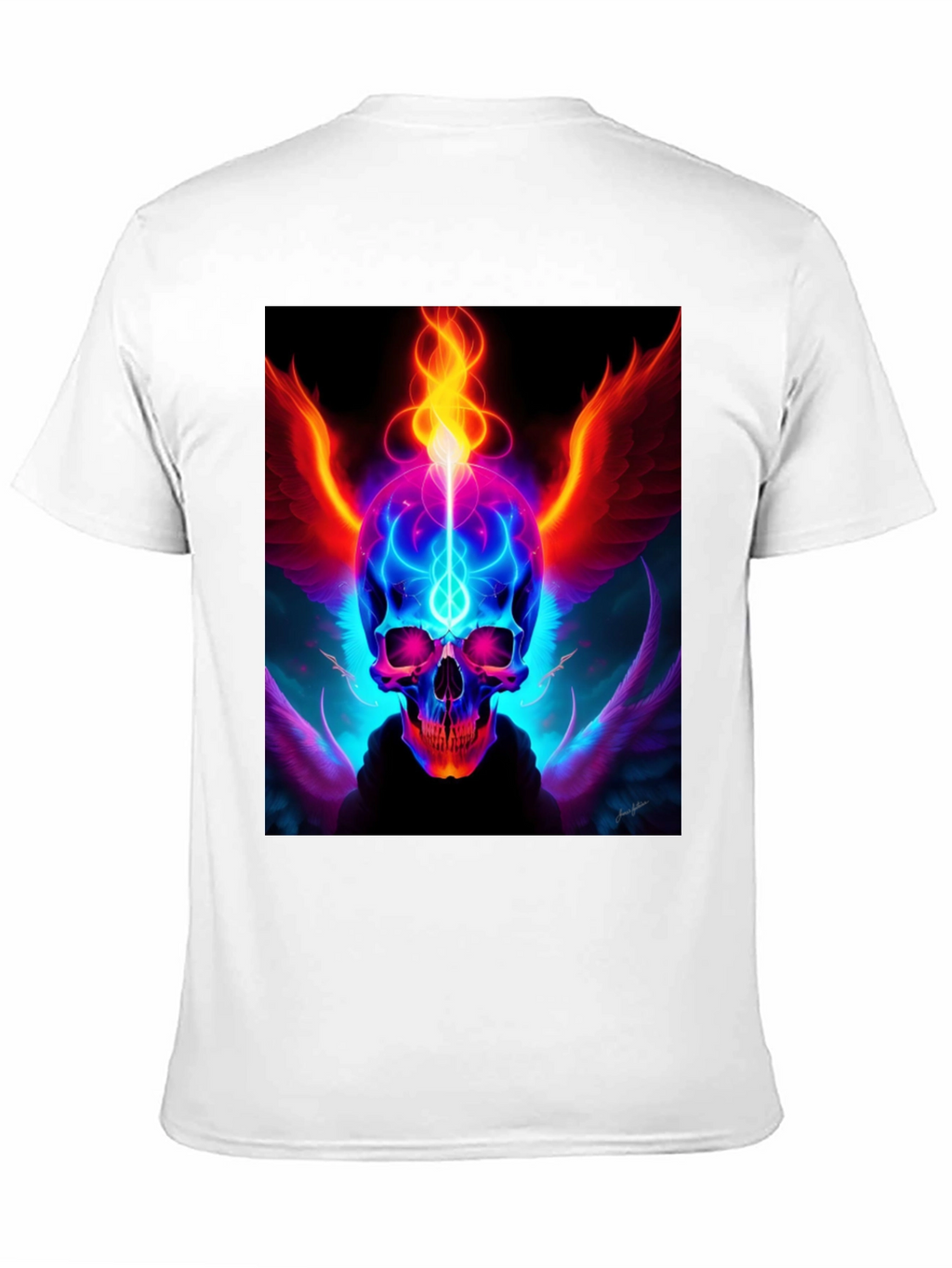 Fiery Skull Graphic Tee - Edgy Design