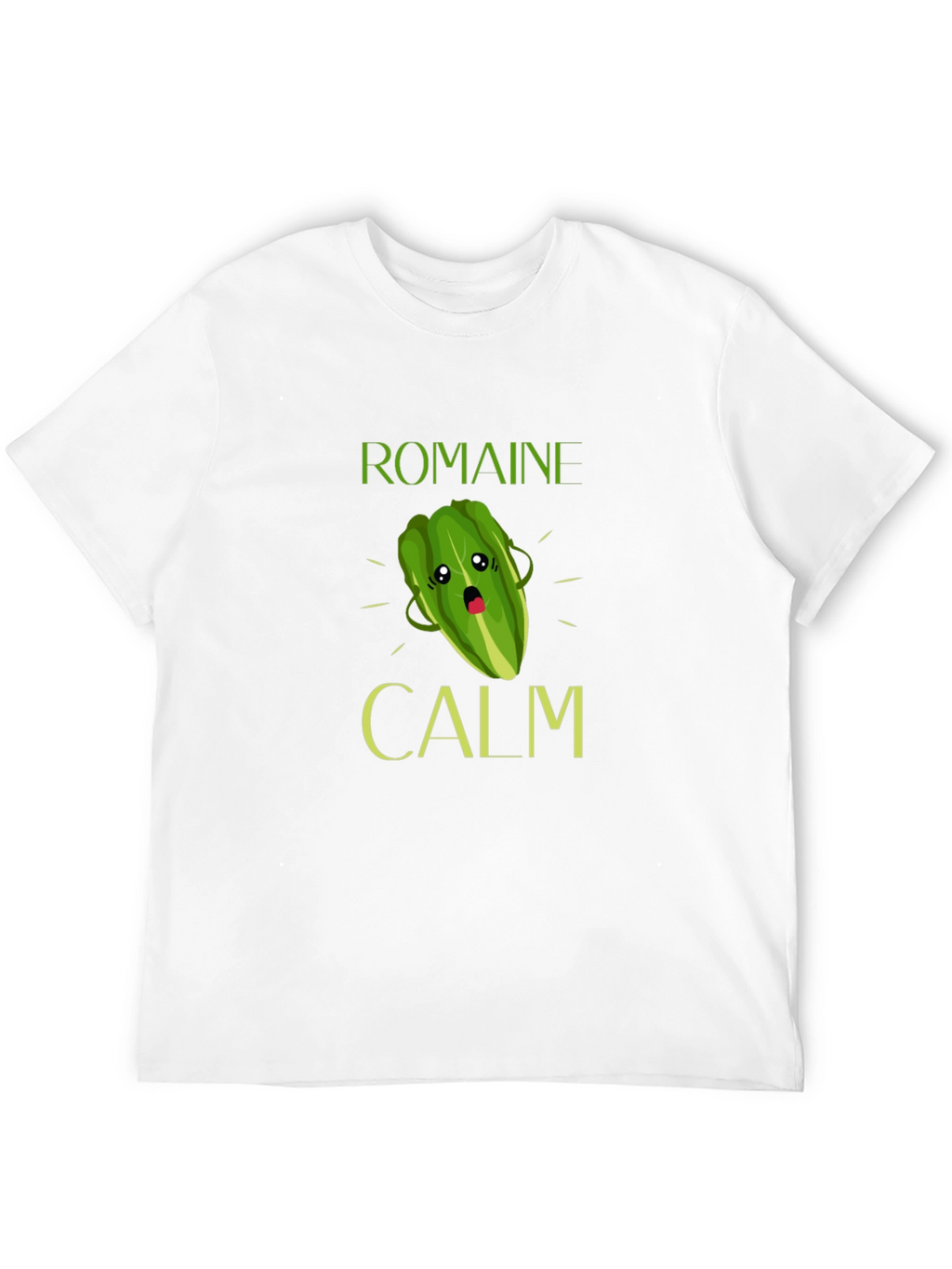 Romaine Calm T-Shirt Funny Vegetable Pun Tee