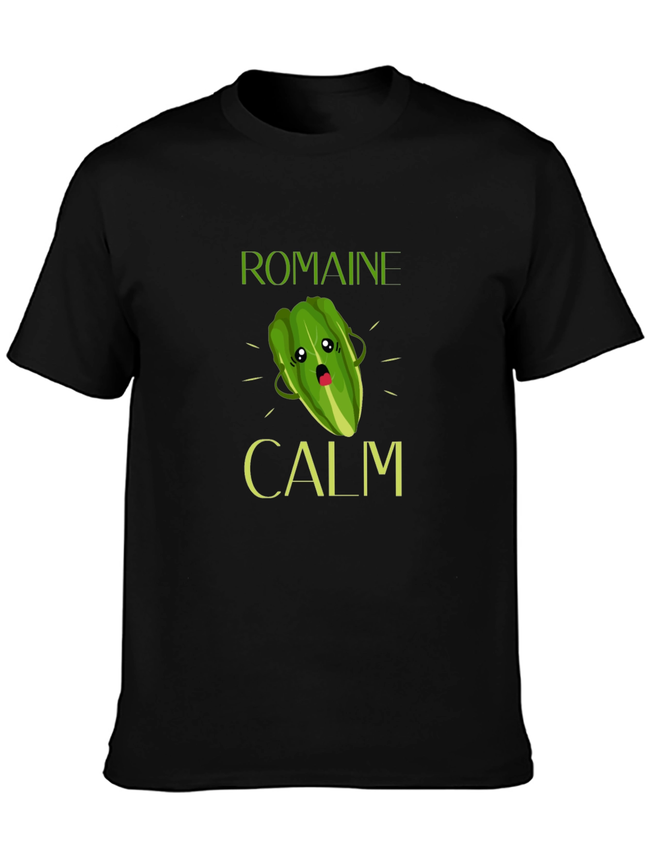 Romaine Calm T-Shirt Funny Vegetable Pun Tee