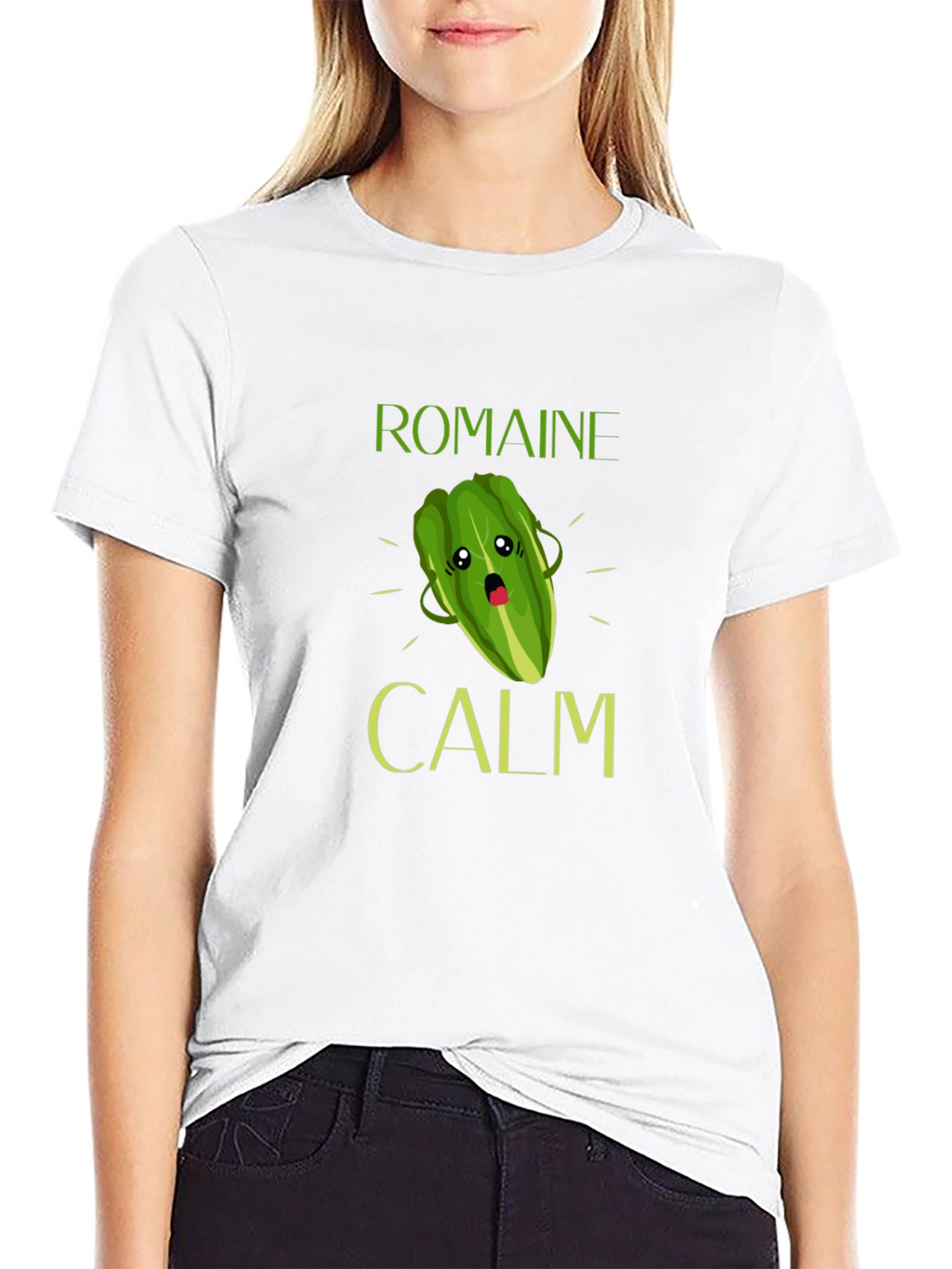 Romaine Calm T-Shirt Funny Vegetable Pun Tee