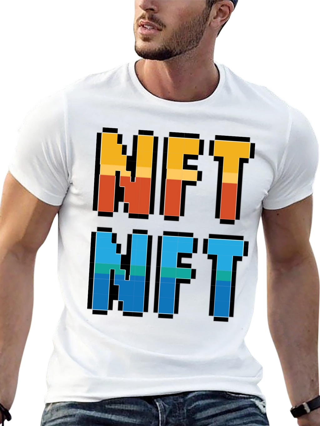 Pixelated NFT T-Shirt - Crypto Art Fashion