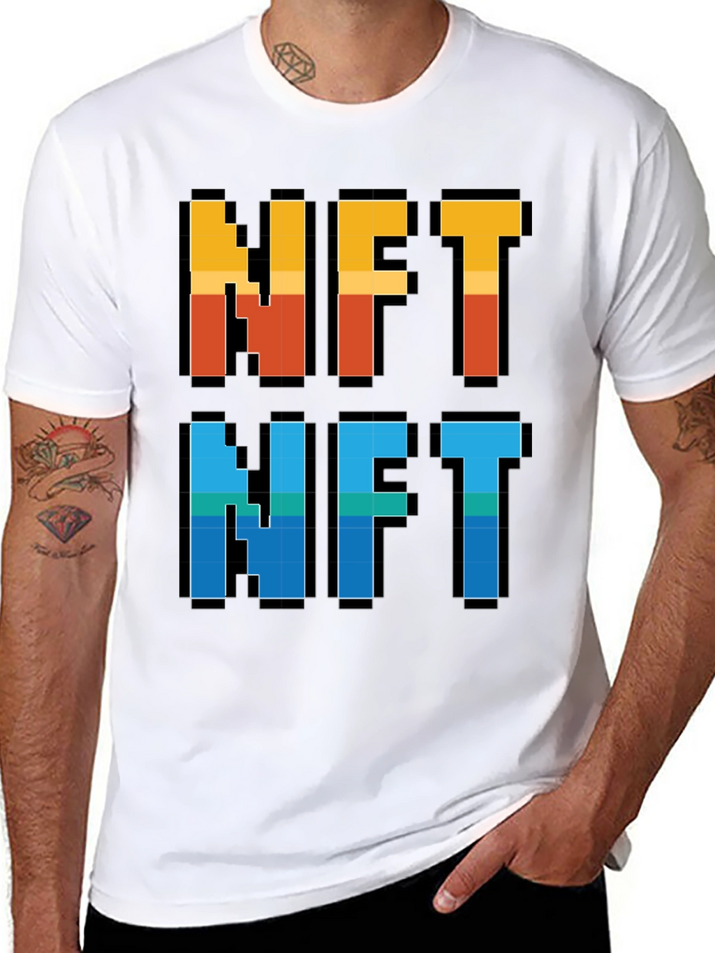 Pixelated NFT T-Shirt - Crypto Art Fashion
