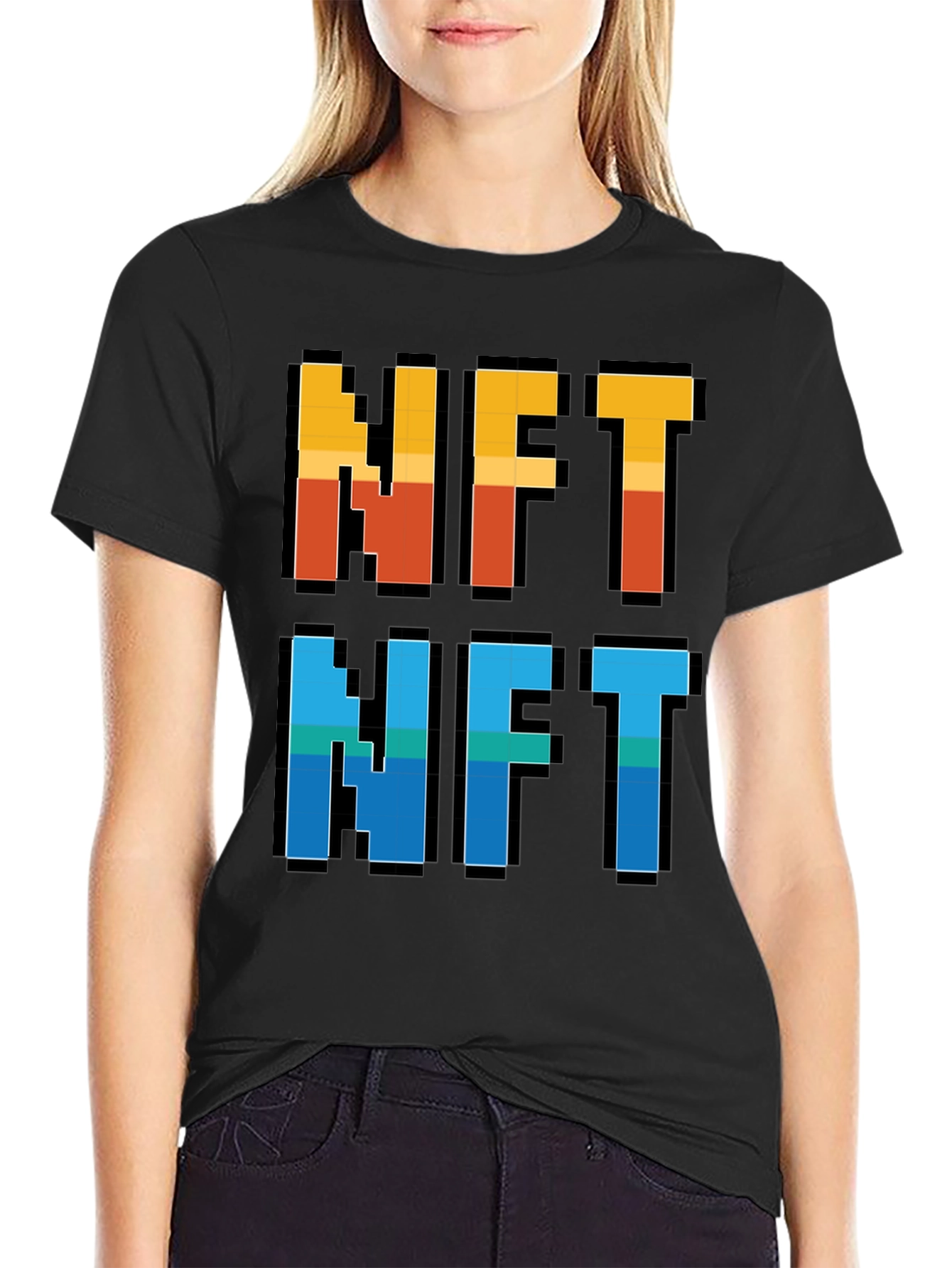 Pixelated NFT T-Shirt - Crypto Art Fashion