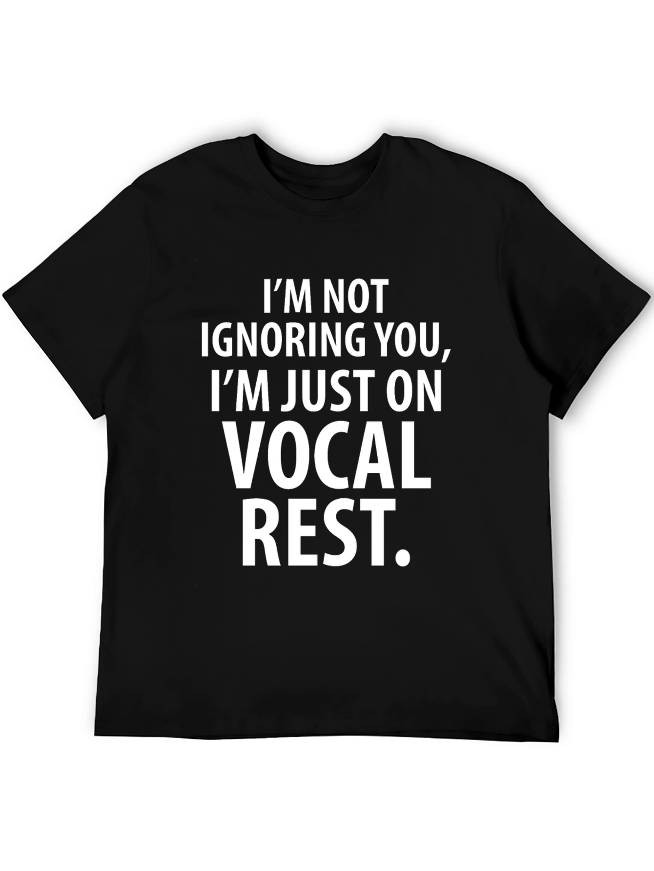 Vocal Rest Graphic Tee - Funny Singer T-Shirt