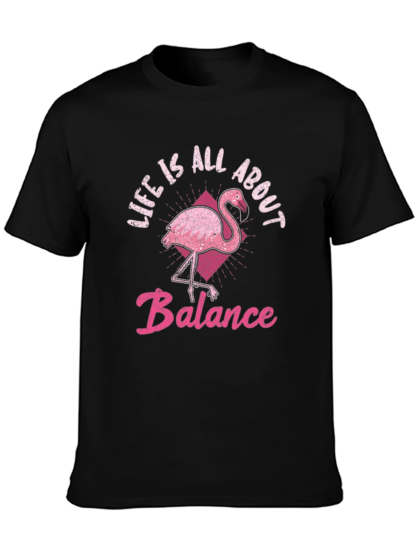 Life is About Balance Flamingo Graphic T-Shirt