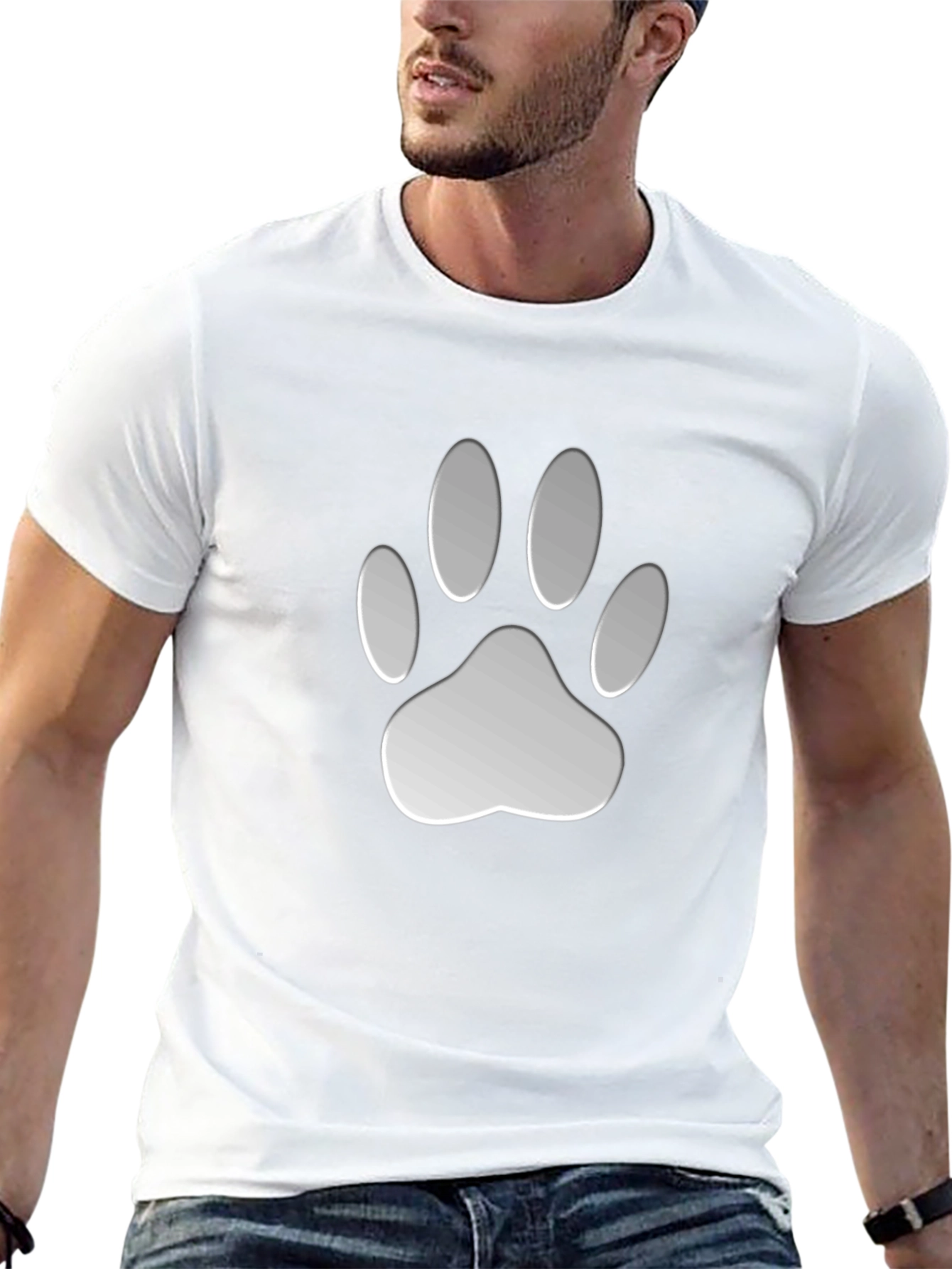 Paw Print Graphic Tee - Casual Comfort