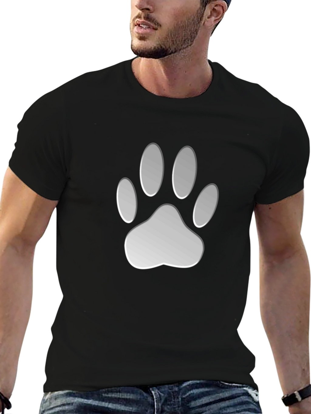 Paw Print Graphic Tee - Casual Comfort