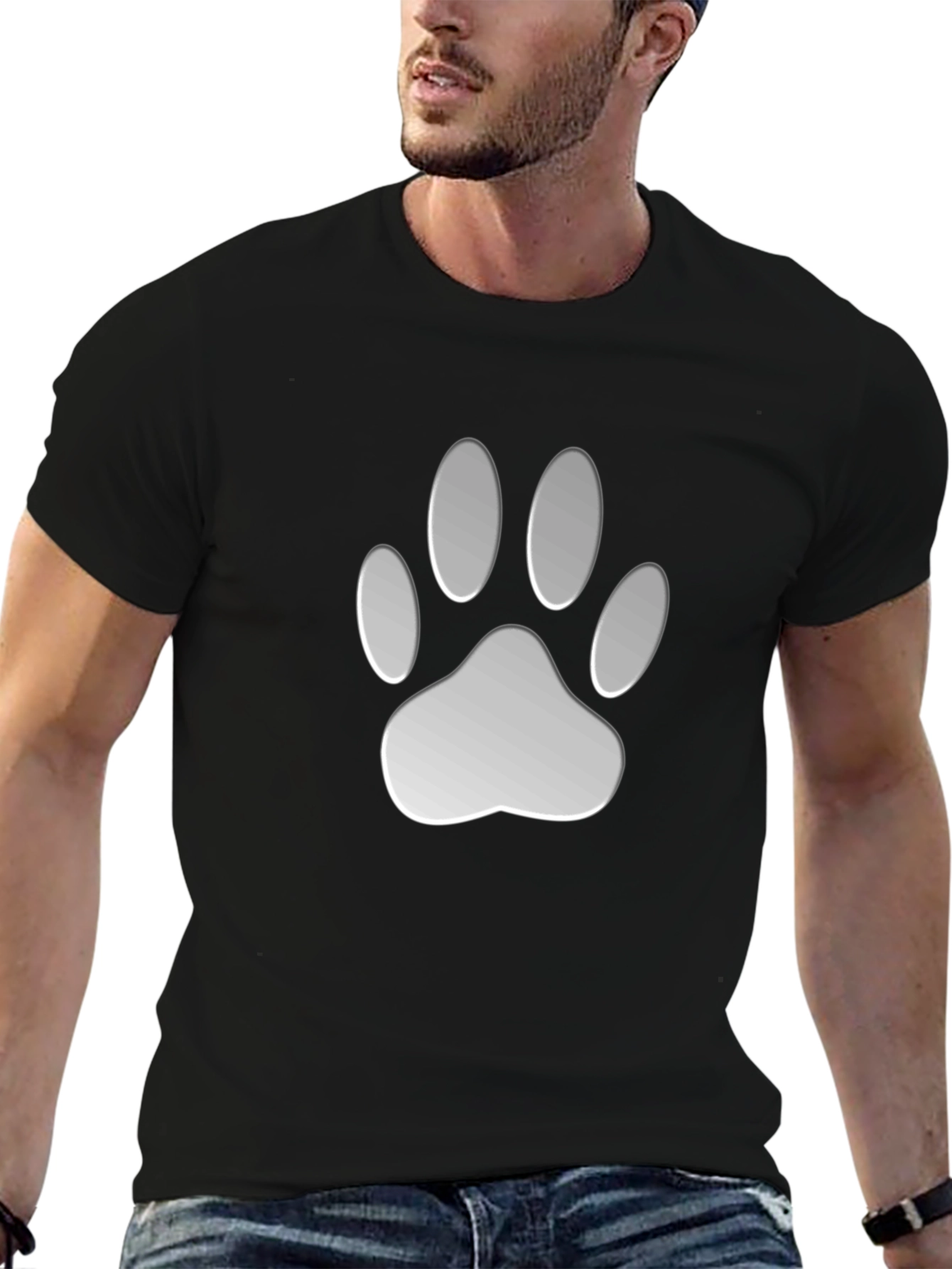 Paw Print Graphic Tee - Casual Comfort