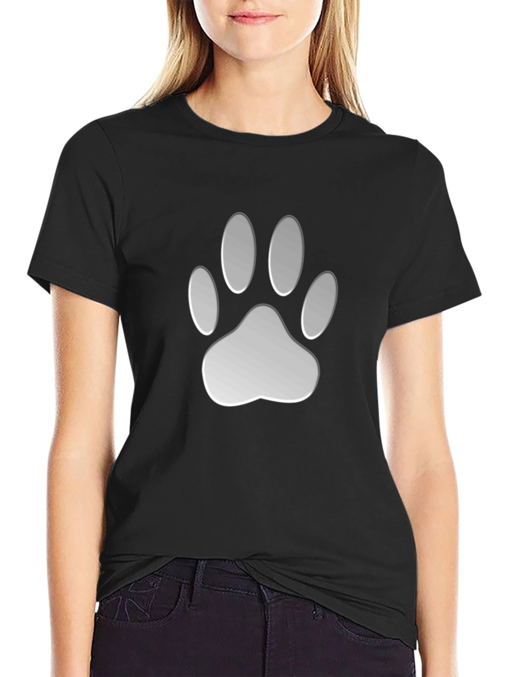 Paw Print Graphic Tee - Casual Comfort