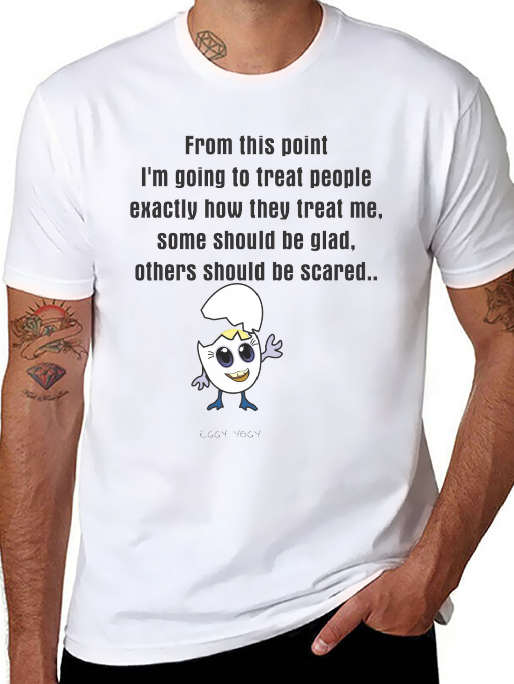 Treat People Black Graphic T-Shirt