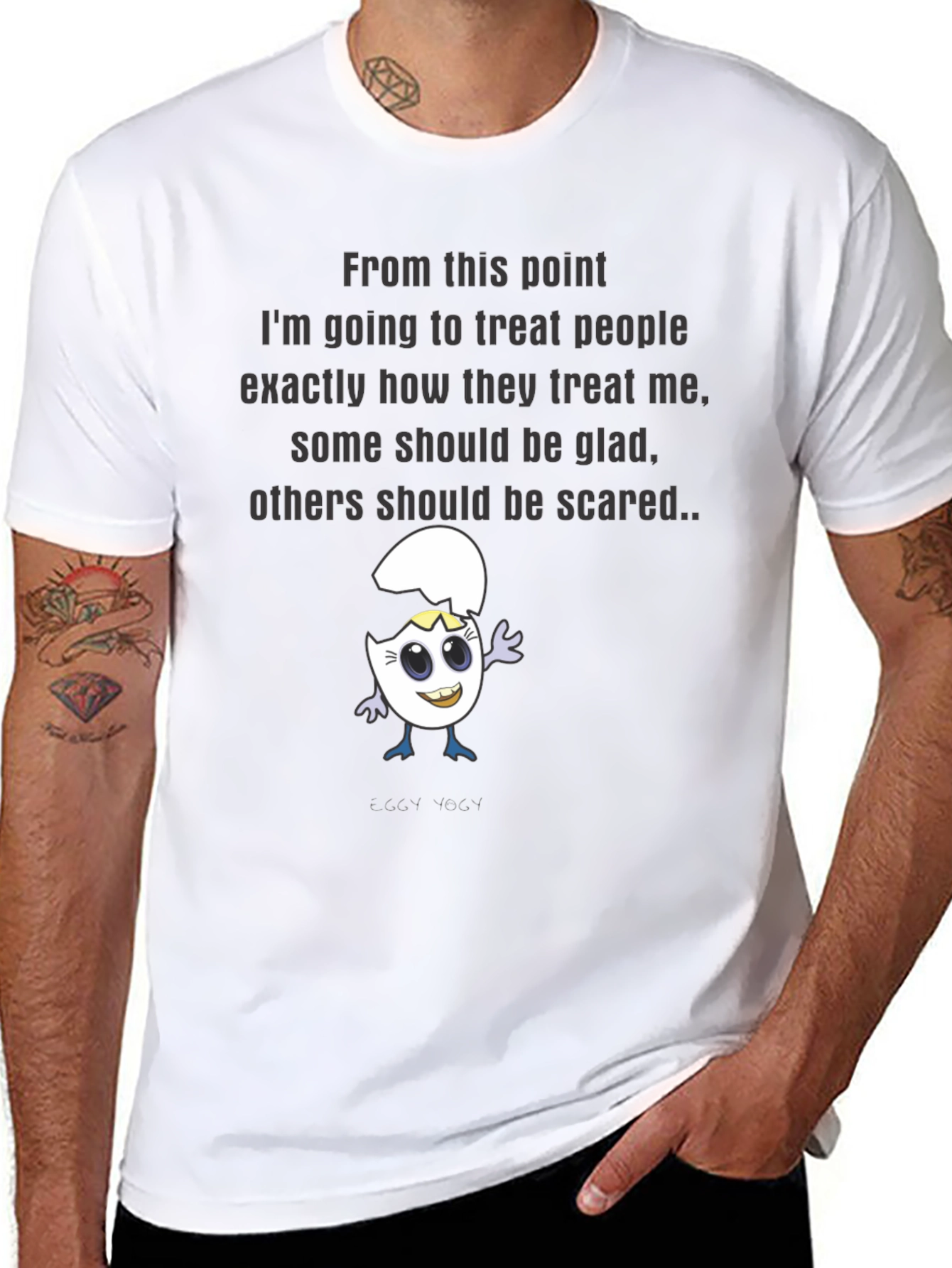Treat People Black Graphic T-Shirt