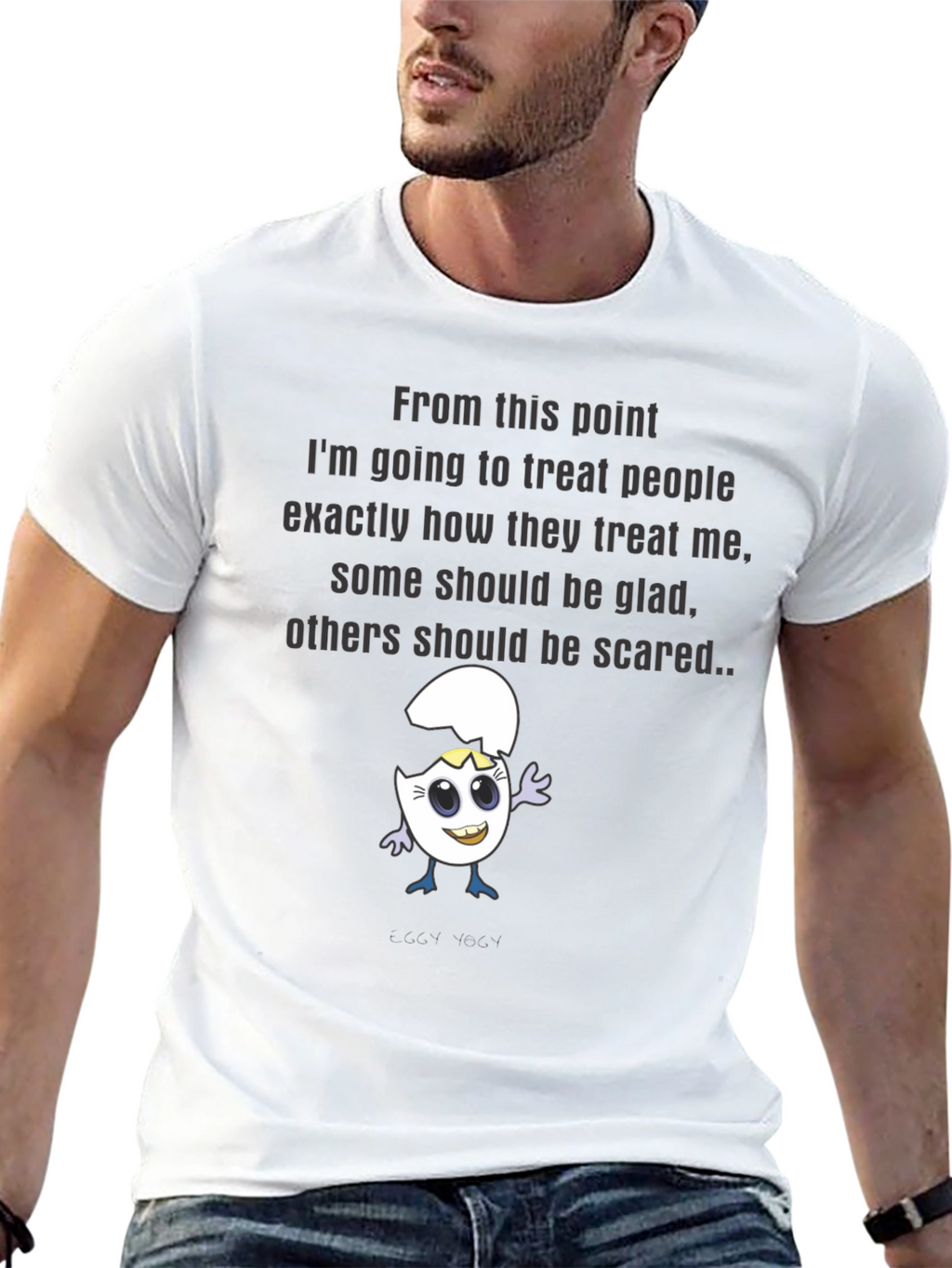Treat People Black Graphic T-Shirt