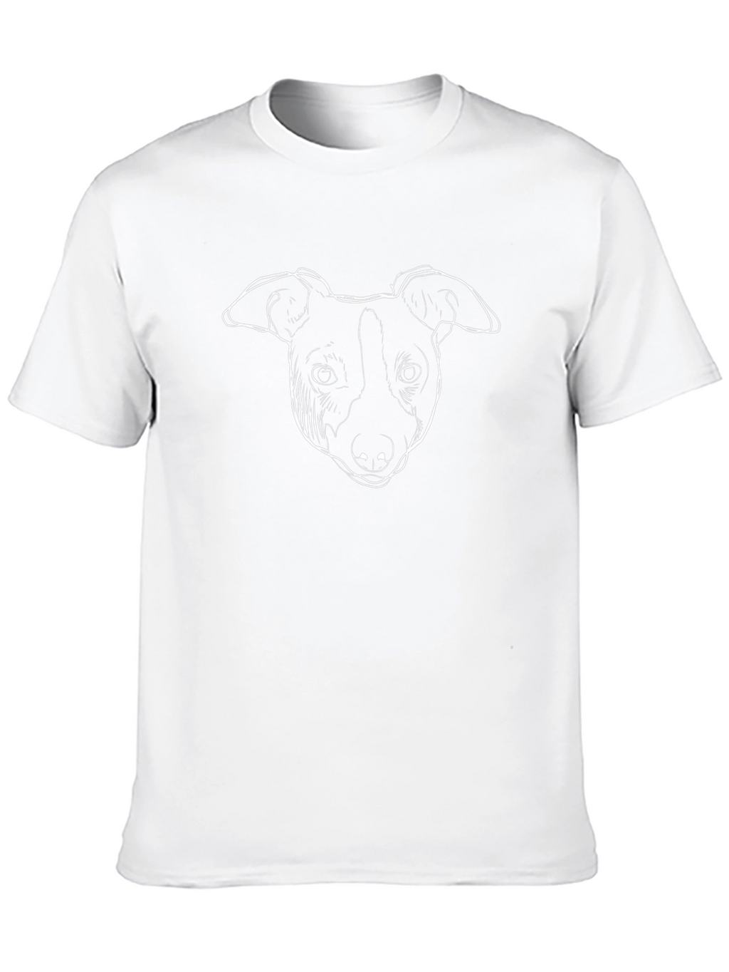 Dog Line Art Black Tee