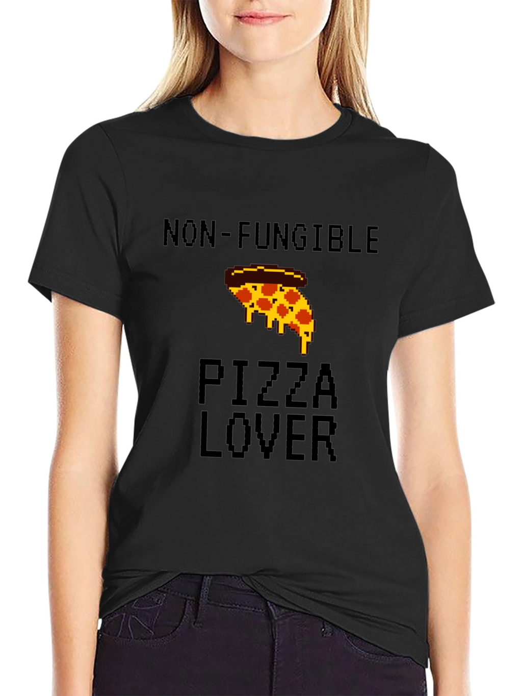 Non-Fungible Pizza Lover Graphic T-Shirt