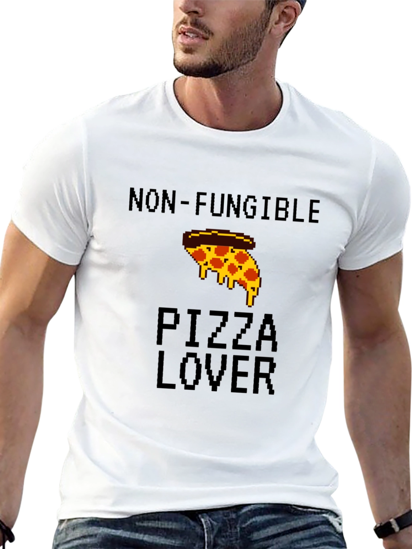 Non-Fungible Pizza Lover Graphic T-Shirt