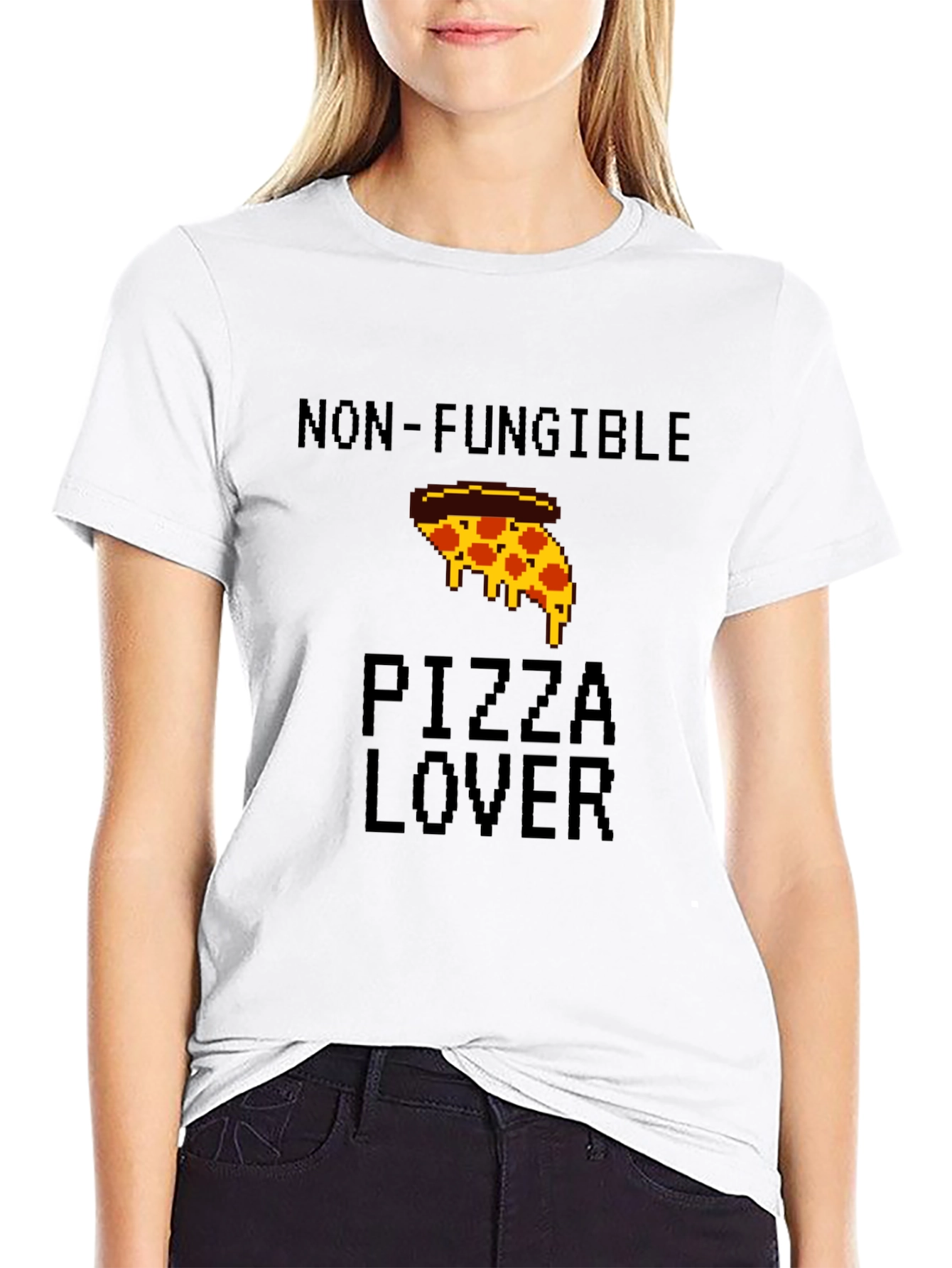 Non-Fungible Pizza Lover Graphic T-Shirt
