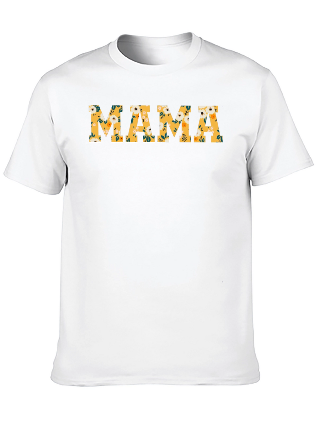 Floral Mama Graphic T-Shirt - Black Cotton Tee